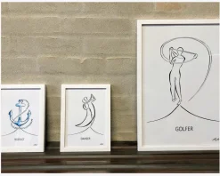 A3 Plakat Golfer