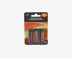 Alkaline Batteri AA 4 Stk.
