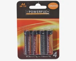 Alkaline Batteri AA 4 Stk.