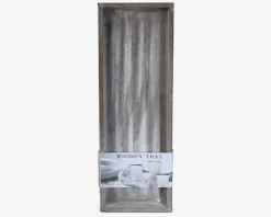 Bakke grå træ 40x14x3,2 cm