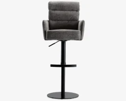 Barstol med armlæn i grå