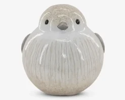 Bertha keramik fugl hvid H.18,5 cm