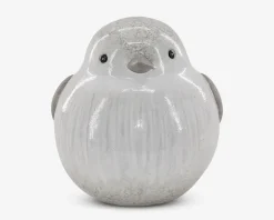 Bertha keramik fugl hvid H.24 cm