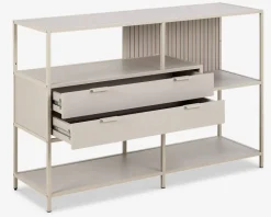 Bogreol Seaford grå m/skuffer