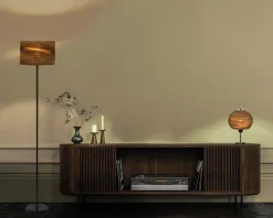 Bordlampe Ball genanvendt pap H.38,5 cm