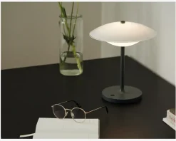 Bordlampe Baroni Move grafite H. 22 cm