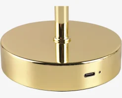 Bordlampe Jeff poleret messing H.30 cm