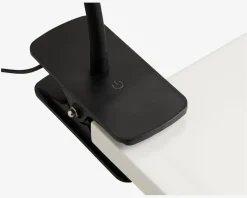 Bordlampe Med Klemme Tulip Sort H.30,5 cm