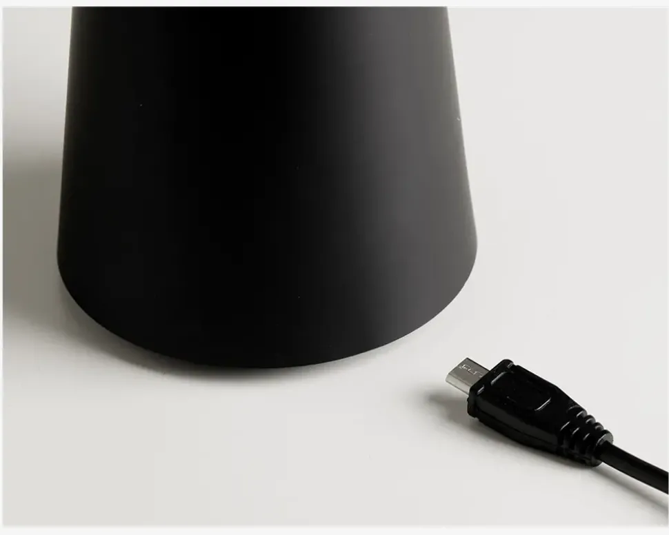 Bordlampe Move Me sort LED H.21,5 cm