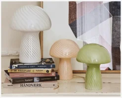 Bordlampe Mushroom Hvid H.32 cm