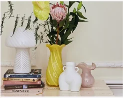 Bordlampe Mushroom Hvid H.23 cm