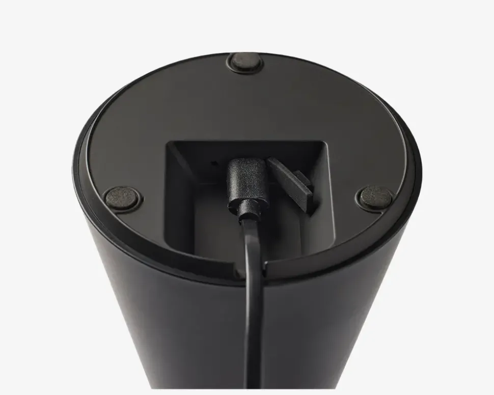 Bordlampe Nyhavn sort H.21,5 cm