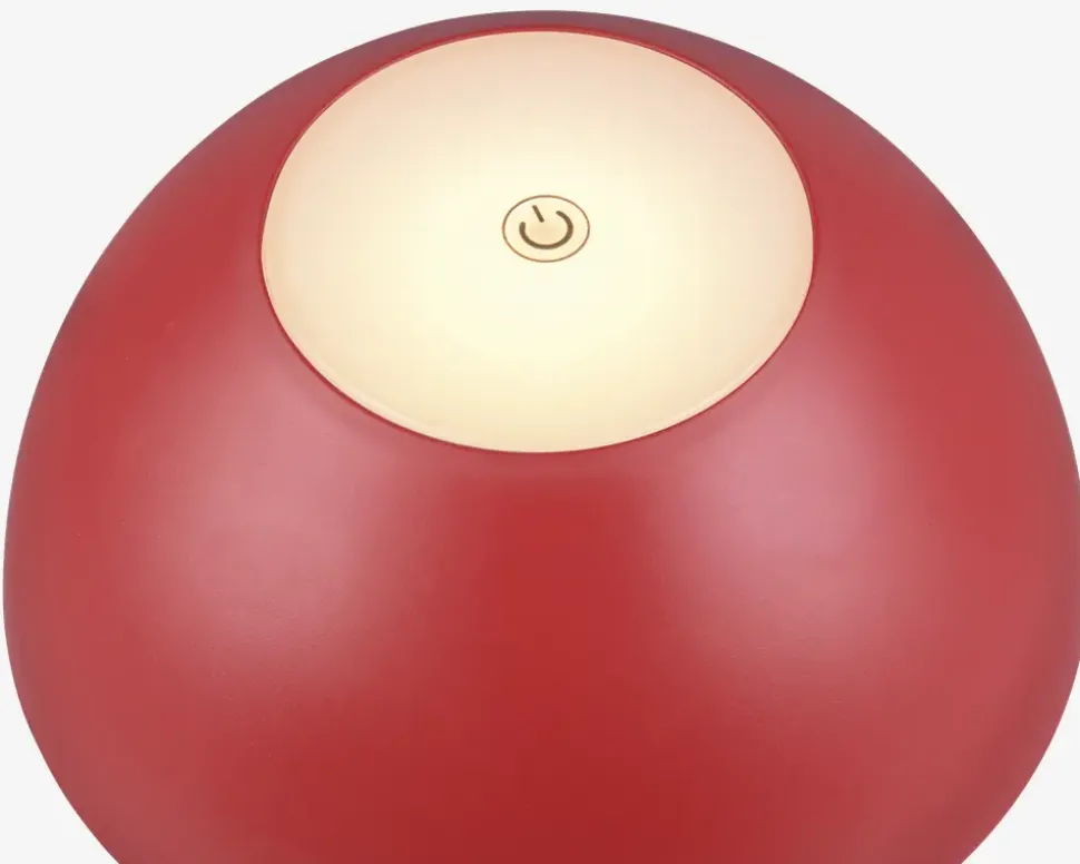 Bordlampe Ricardo rød H.30 cm