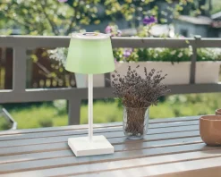 Bordlampe Sanchez mat hvid H.30 cm