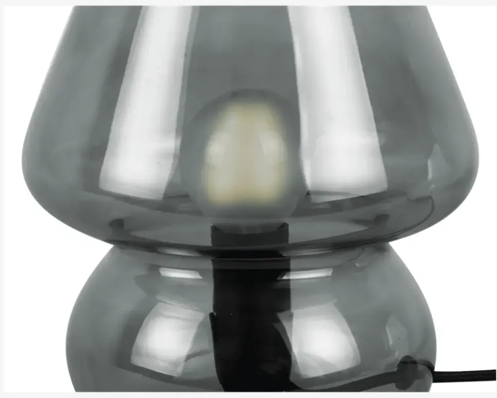 Bordlampe Vintage Grå H.18 cm