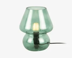 Bordlampe Vintage Grøn H.18 cm