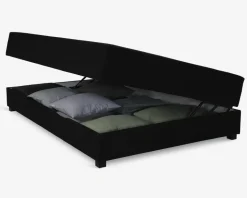 Boxmadras med magasin 140 x 200 cm sort