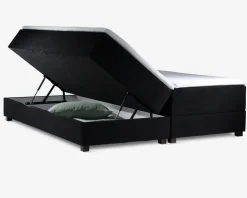 Boxmadras med magasin 180 x 200 cm sort