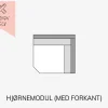 Choise Living Hjørnemodul m/Forkant Stofgr. 1