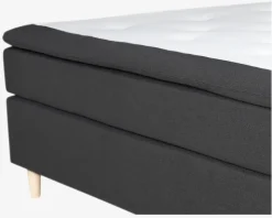 Continentalseng grå 180 x 200 cm