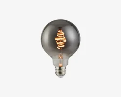 Deko Globepære Spiral Røgfarvet E27