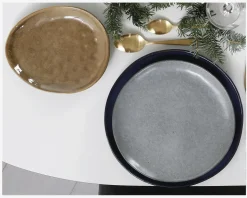 Dessert Tallerken Oval Petrol