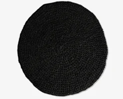 Dækkeserviet papir sort Ø.42 cm