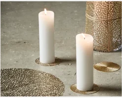 Dækkeserviet PVC Guld Ø.38cm