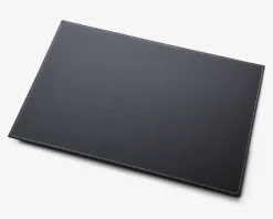 Dækkeserviet sort PU 45x30 cm