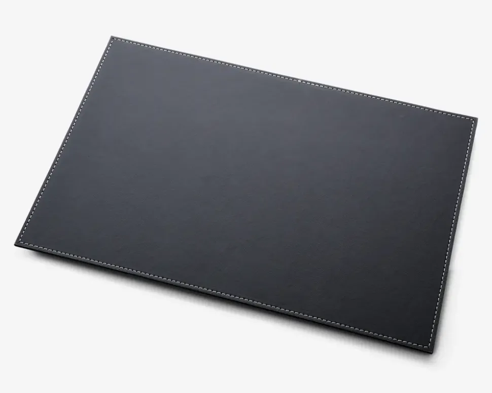 Dækkeserviet sort PU 45x30 cm