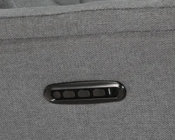 Drejestol m/Indbygget Fodskammel grå