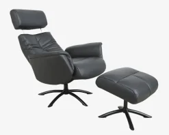 Drejestol Sit-Well 2 Sort Læder