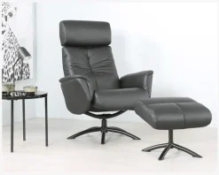 Drejestol Sit-Well 2 Sort Læder