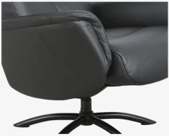 Drejestol Sit-Well 1 Sort Læder