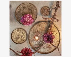 Fad Metal Guld Ø.43 H.2 cm