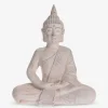 Figur buddha siddende H.52,3 cm