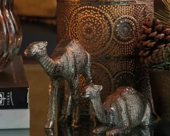 Figur dromedar champagne 16x6x4 cm