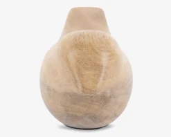 Figur fugl lys natur H.9,5 cm