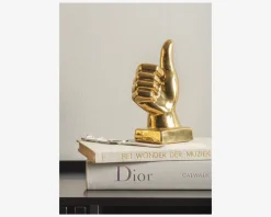 Figur okay guldfarvet H.20,8 cm