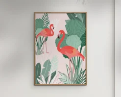 Flamingo dreams 50x70 cm