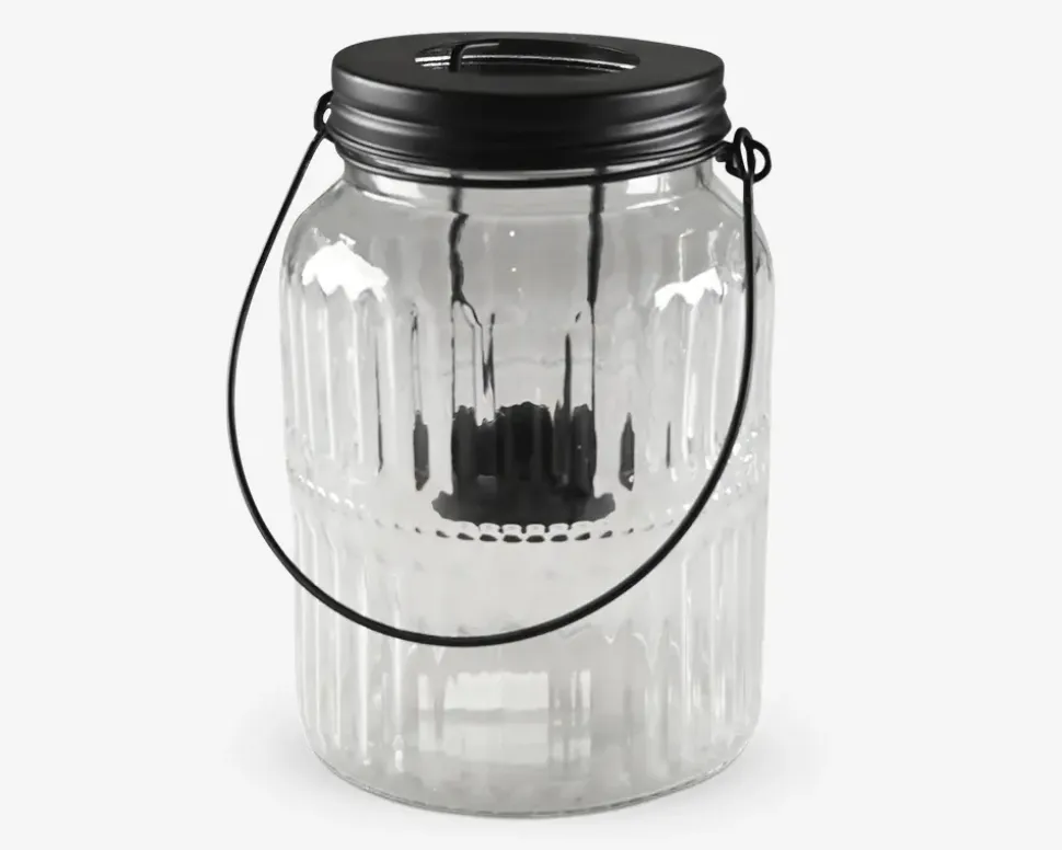 Fyrfadsstage med hank klar H.15,5 cm