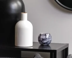 Fyrfadsstage votive blended small grå Ø.8 cm