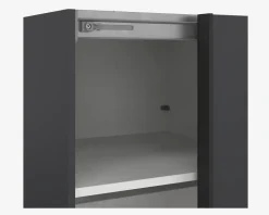 Garderobeskab Case grå B. 119 x H. 221 cm