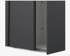 Garderobeskab Case grå B. 119 x H. 221 cm