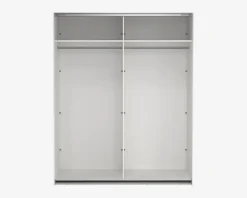 Garderobeskab Case hvid B. 179 x H. 221 cm