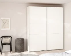 Garderobeskab Case hvid B. 179 x H. 221 cm