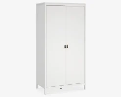 Garderobeskab Madrid hvid med 2 låger