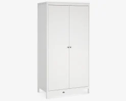 Garderobeskab Madrid hvid med 2 låger
