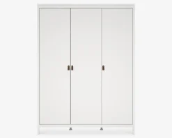 Garderobeskab Madrid hvid med 3 låger
