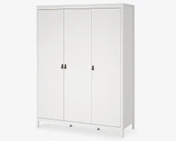 Garderobeskab Madrid hvid med 3 låger